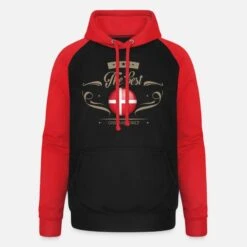 'The Best Dänemark - Denmark' Unisex Baseball Hoodie | Spreadshirt -Steman Clothing Shop the best daenemark denmark unisex baseball hoodie 8