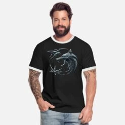 Steman Clothing Shop -Steman Clothing Shop the witcher emblem geralt ciri und yennefer maenner ringer t shirt 1