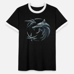 'The Witcher Emblem Geralt, Ciri Und Yennefer' Männer Ringer T-Shirt | Spreadshirt -Steman Clothing Shop the witcher emblem geralt ciri und yennefer maenner ringer t shirt 4