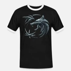 'The Witcher Emblem Geralt, Ciri Und Yennefer' Männer Ringer T-Shirt | Spreadshirt -Steman Clothing Shop the witcher emblem geralt ciri und yennefer maenner ringer t shirt 6