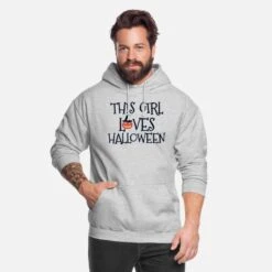 'THIS GIRL LOVES HALLOWEEN' Unisex Hoodie | Spreadshirt -Steman Clothing Shop this girl loves halloween unisex hoodie 2