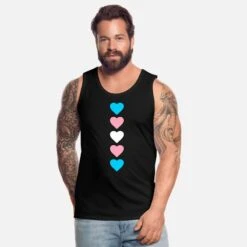 'Trans Herzen Transsexuell Trans* Herz Transgender' Männer Premium Tanktop | Spreadshirt -Steman Clothing Shop trans herzen transsexuell trans herz transgender maenner premium tanktop 1