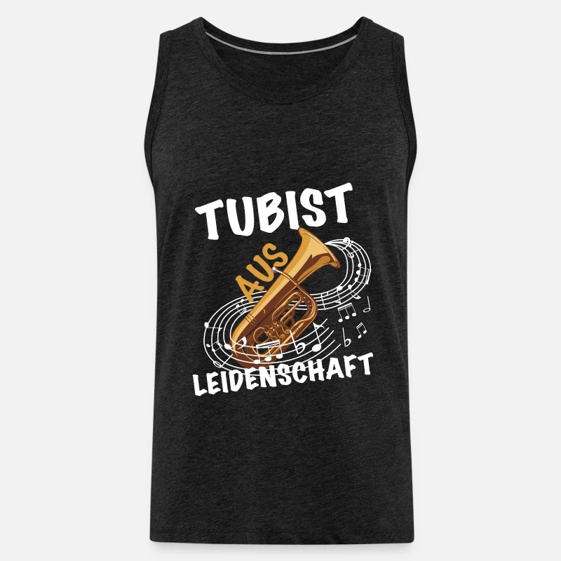 'Tubist Aus Leidenschaft' Männer Premium Tanktop | Spreadshirt 9 'Tubist Aus Leidenschaft' Männer Premium Tanktop | Spreadshirt – Bild 7