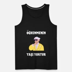 'Türkischer Spruch Lernen Kennt Kein Alter' Männer Premium Tanktop | Spreadshirt -Steman Clothing Shop tuerkischer spruch lernen kennt kein alter maenner premium tanktop 4
