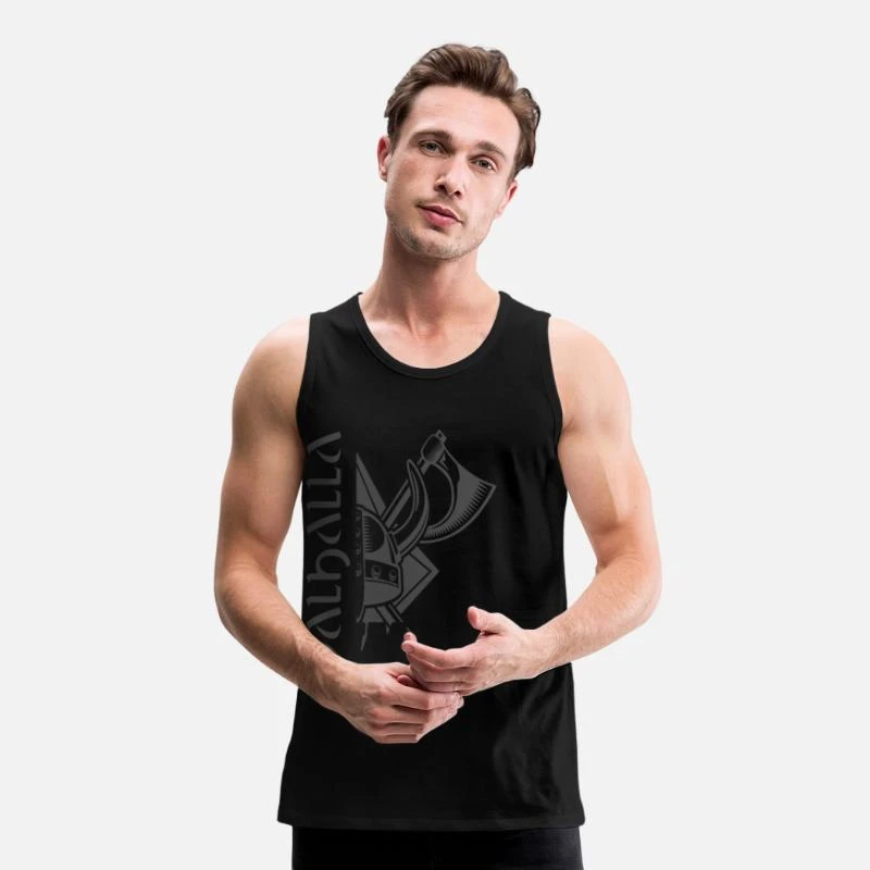 'Valhalla Viking Vikings Bjoern Eisenseite' Männer Premium Tanktop | Spreadshirt 3 'Valhalla Viking Vikings Bjoern Eisenseite' Männer Premium Tanktop | Spreadshirt