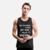 'Veganer Vater' Männer Premium Tanktop | Spreadshirt -Steman Clothing Shop veganer vater maenner premium tanktop