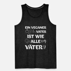 'Veganer Vater' Männer Premium Tanktop | Spreadshirt -Steman Clothing Shop veganer vater maenner premium tanktop 4