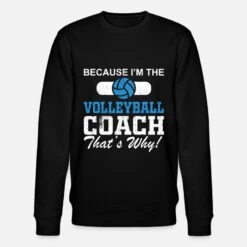 'Volleyball-Trainer-Geschenkidee' Männer Bio Pullover | Spreadshirt -Steman Clothing Shop volleyball trainer geschenkidee maenner bio pullover 4