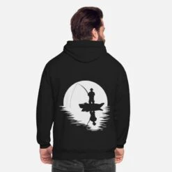'Vollmond Angler Mond Angeln Fischen Style Geschenk' Unisex Hoodie | Spreadshirt -Steman Clothing Shop vollmond angler mond angeln fischen style geschenk unisex hoodie 5