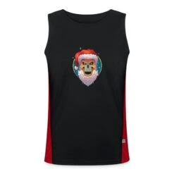 James & Nicholson 'Weihnachten Ugly Christmas Scull Santa' Funktionelles Kontrast-Tank Top Für Männer| Spreadshirt