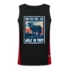 James & Nicholson 'Wolf Spruch' Funktionelles Kontrast-Tank Top Für Männer| Spreadshirt -Steman Clothing Shop wolf spruch funktionelles kontrast tank top fuer maenner