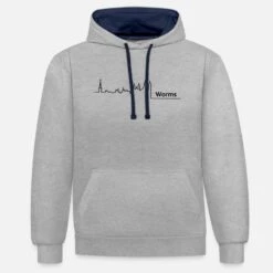 'worms Skyline' Unisex Hoodie Zweifarbig | Spreadshirt -Steman Clothing Shop worms skyline unisex hoodie zweifarbig 8