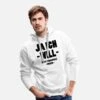 'Zocken Gamer JGA Hochzeit Lustig Geschenk' Männer Premium Hoodie | Spreadshirt -Steman Clothing Shop zocken gamer jga hochzeit lustig geschenk maenner premium hoodie