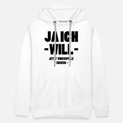'Zocken Gamer JGA Hochzeit Lustig Geschenk' Männer Premium Hoodie | Spreadshirt -Steman Clothing Shop zocken gamer jga hochzeit lustig geschenk maenner premium hoodie 2
